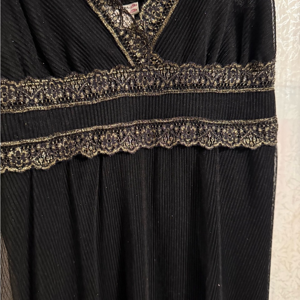 Vintage Soulmates Shift Sparkle Glitter Gauzy Lined Cocktail Dress, Prom Sz Med - Picture 2 of 8